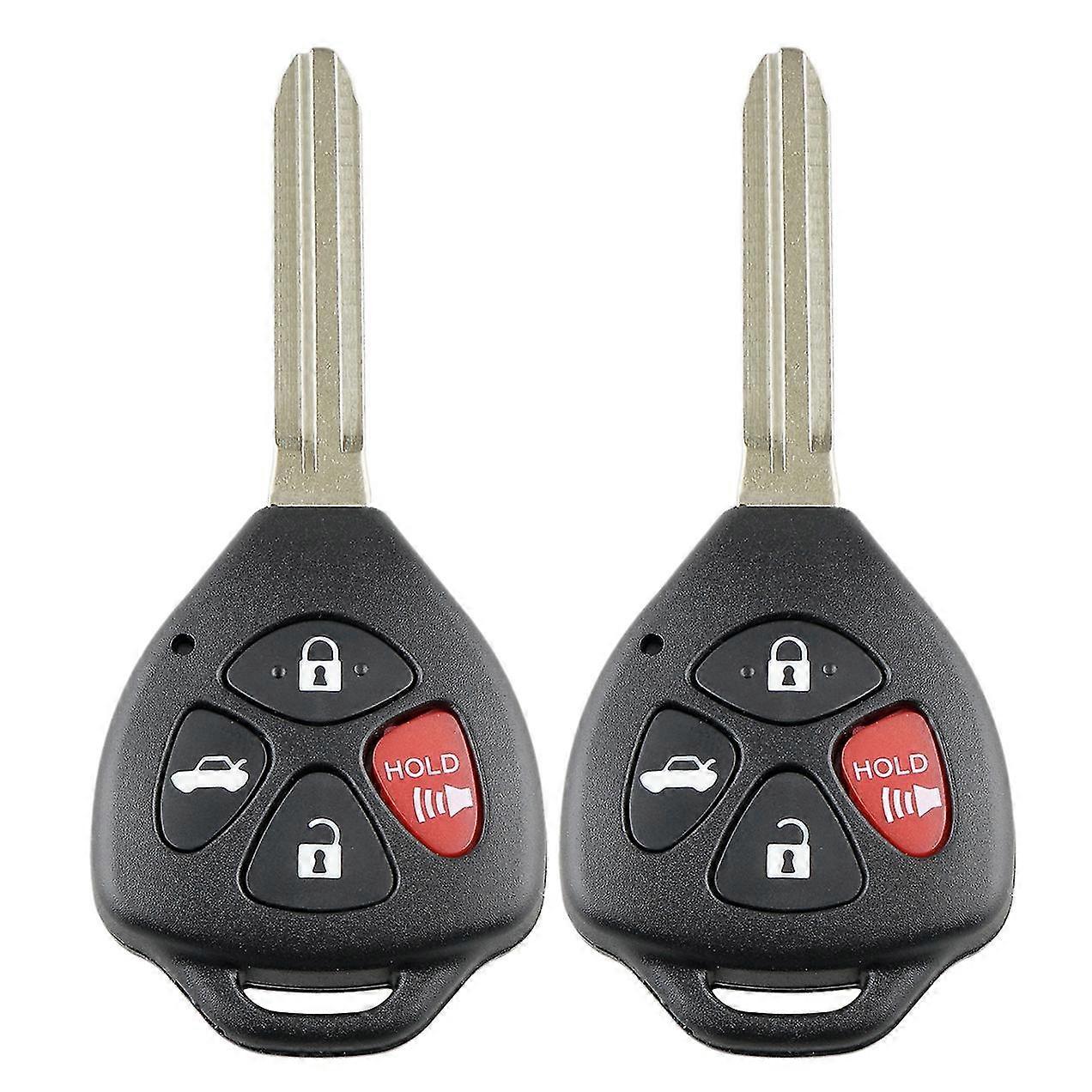 2 X Remote Car Key Fob Shell Case For 2007 2008 2009 2010 2011
