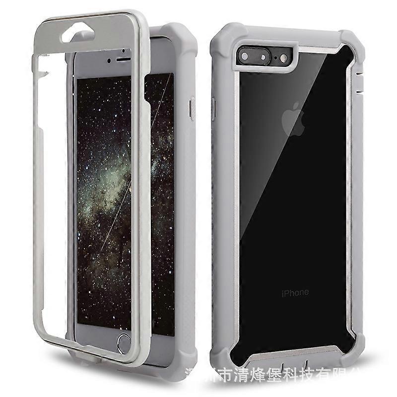 Espaço 2 em 1 capa de telefone para iPhone 6 Capa protetora transparente