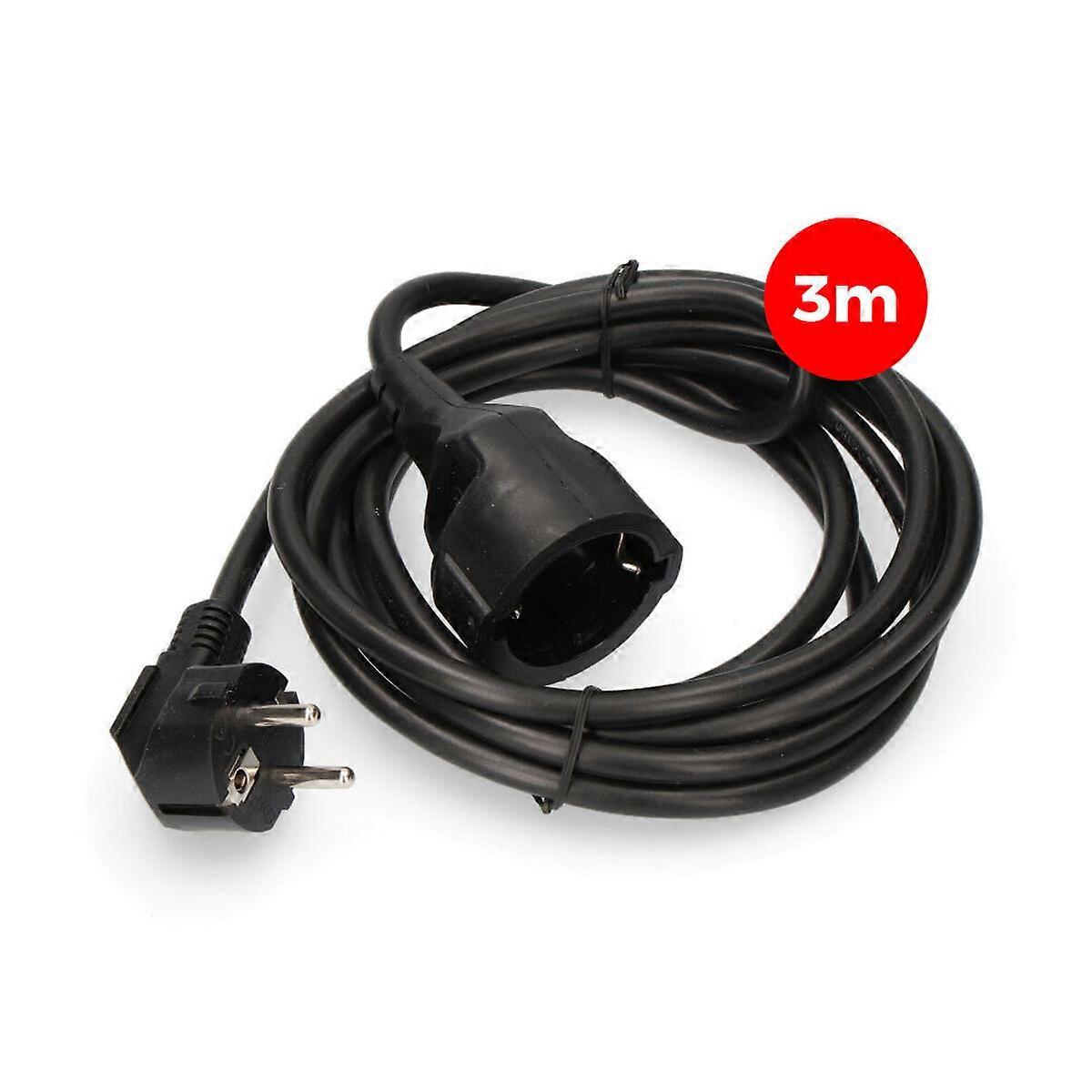 Extension Lead EDM 23212 Black 3 m