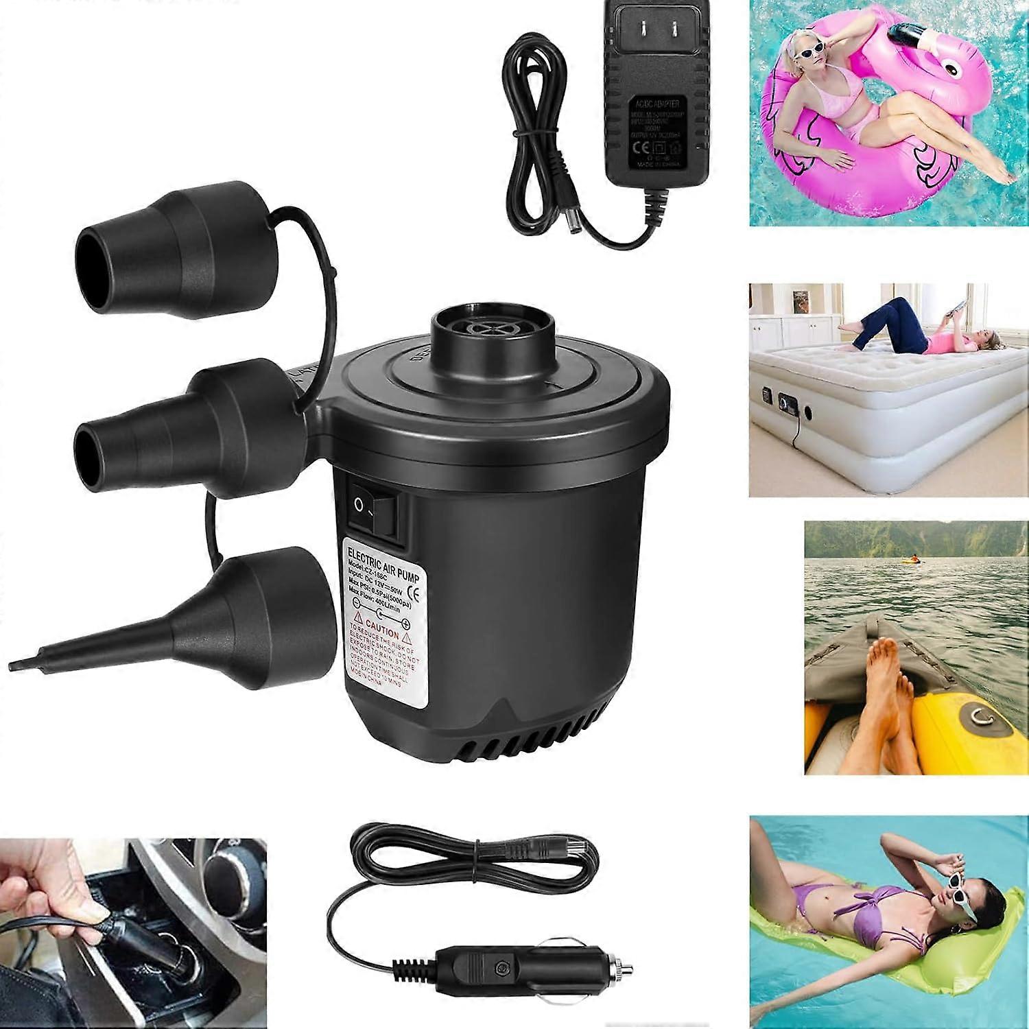 Electric Air Pump Potable Inflatable Pump Compressor For Mattress Swimming Pool