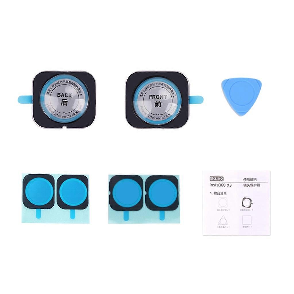 Sticker Lens Guards Protector Lens Cap Para Insta360 X3 Acessórios da câmera