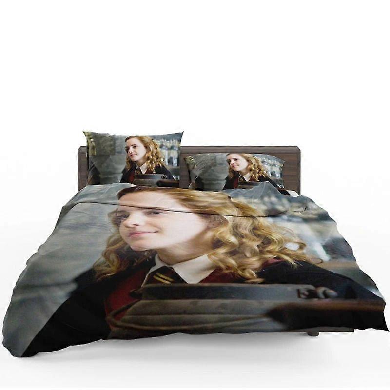 v863 ملاءات سرير هاري بوتر والأمير هيرميون جرانجر نصف الدم مجموعة أغطية لحاف لحاف مجموعة مفروشات من 3 قطع (1 غطاء لحاف + 2 وسادة) سرير 