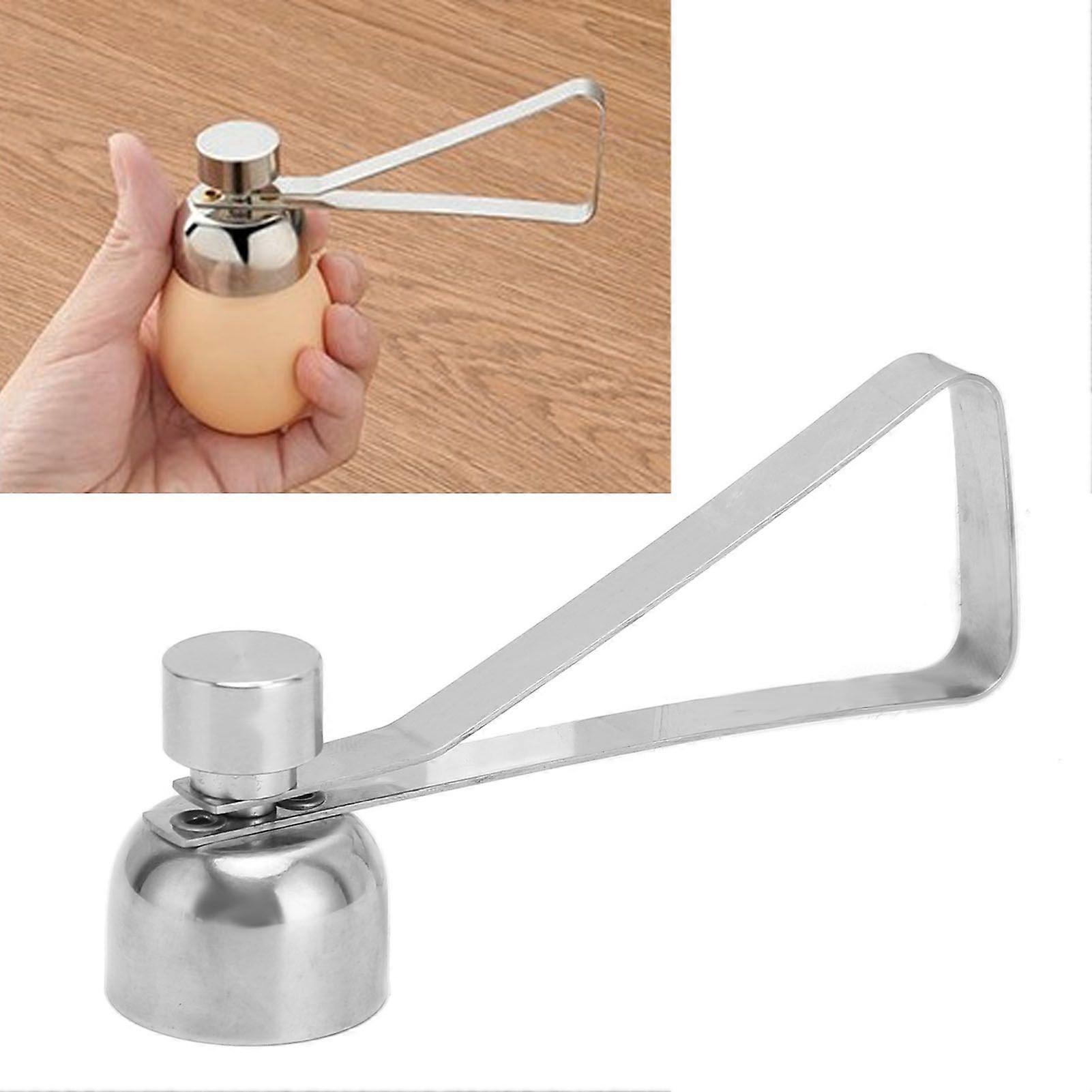 Egg Shell Opener Stainless Steel Double Headed Eggshell Cutter Home Kitchen Tool for Making Pudding Dessert Cake