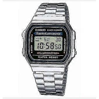 Retro Unisex Digital Steel Bracelet Watch- A168wa-1yes Silver New High