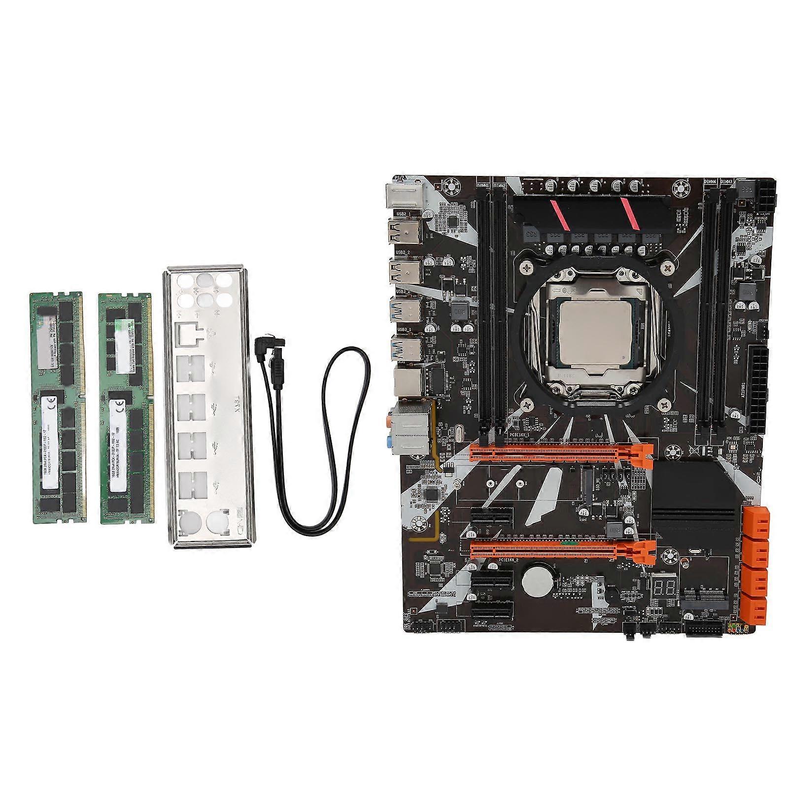 DDR4 Motherboard with 4 DIMM Slots, 2 PCIe X16, USB 3.0, Gigabit Network for PC Upgrade