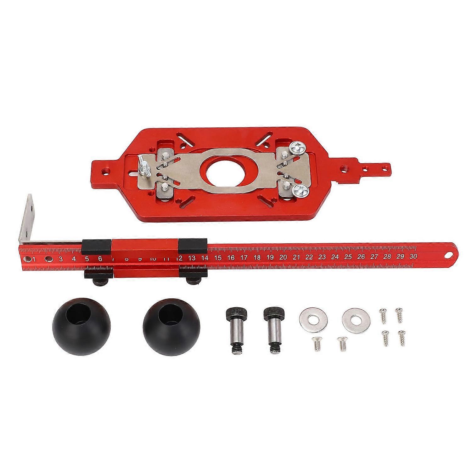 Router Milling Groove Bracket 3 In 1 Multifunctional Aluminium Alloy Adjustable Router Jig Tool 