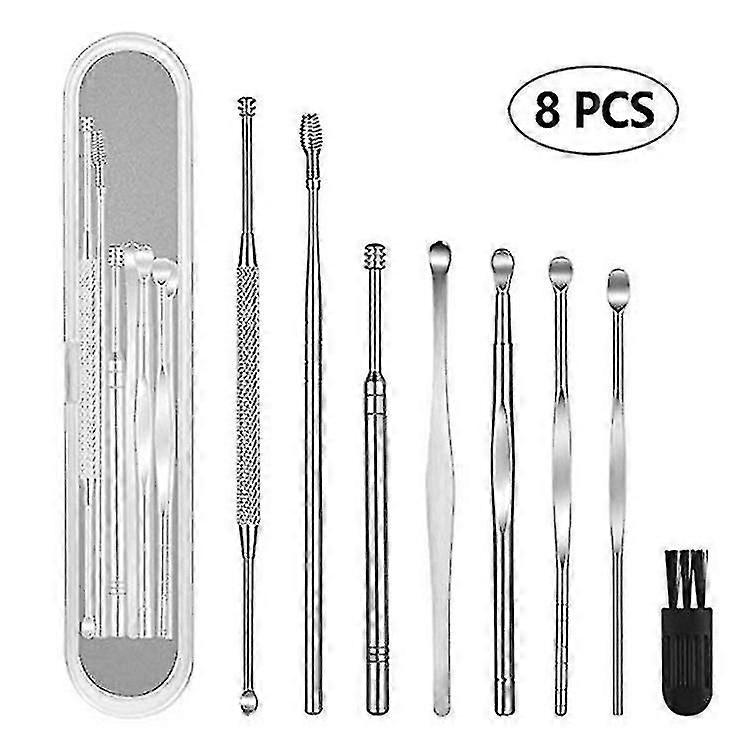8pcs Ear Cleaning Set Ear Care Tool Portable Manship