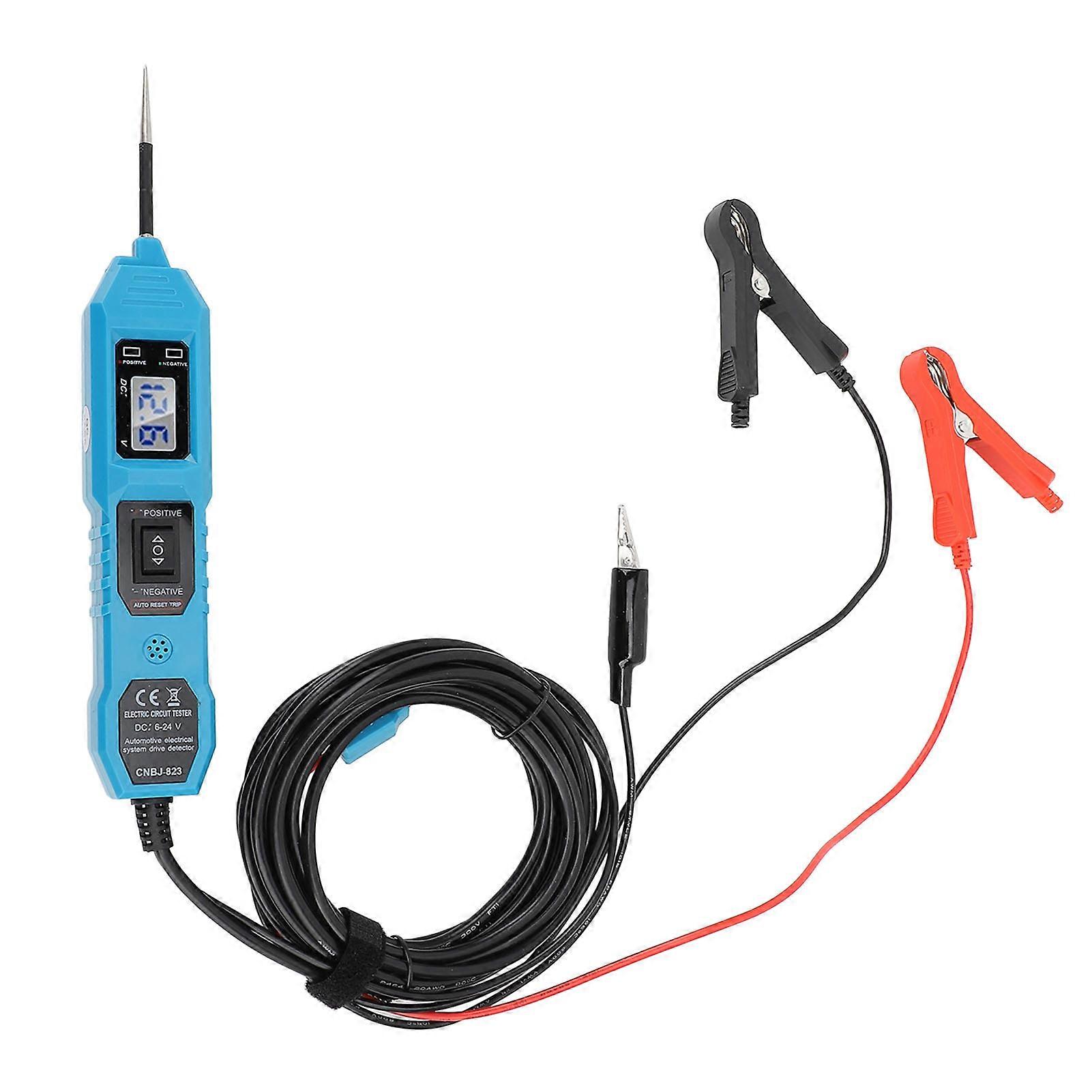 DC 6‑24V Power Circuit Probe Tester: Automotive Diagnostic Tool with Light