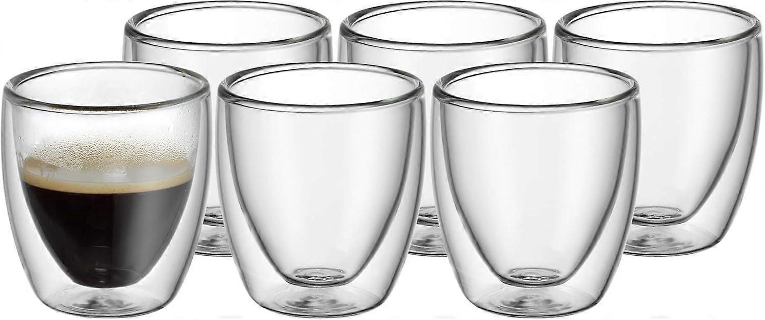 Espresso Cups, Double Wall, Heat Resistant