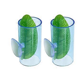 Betta Fish Acrylic Tunnel with Leaf Pad Suction Cup Betta Fish Hideaways Resting Bed for Aquariums Habitats Decoration  transparent