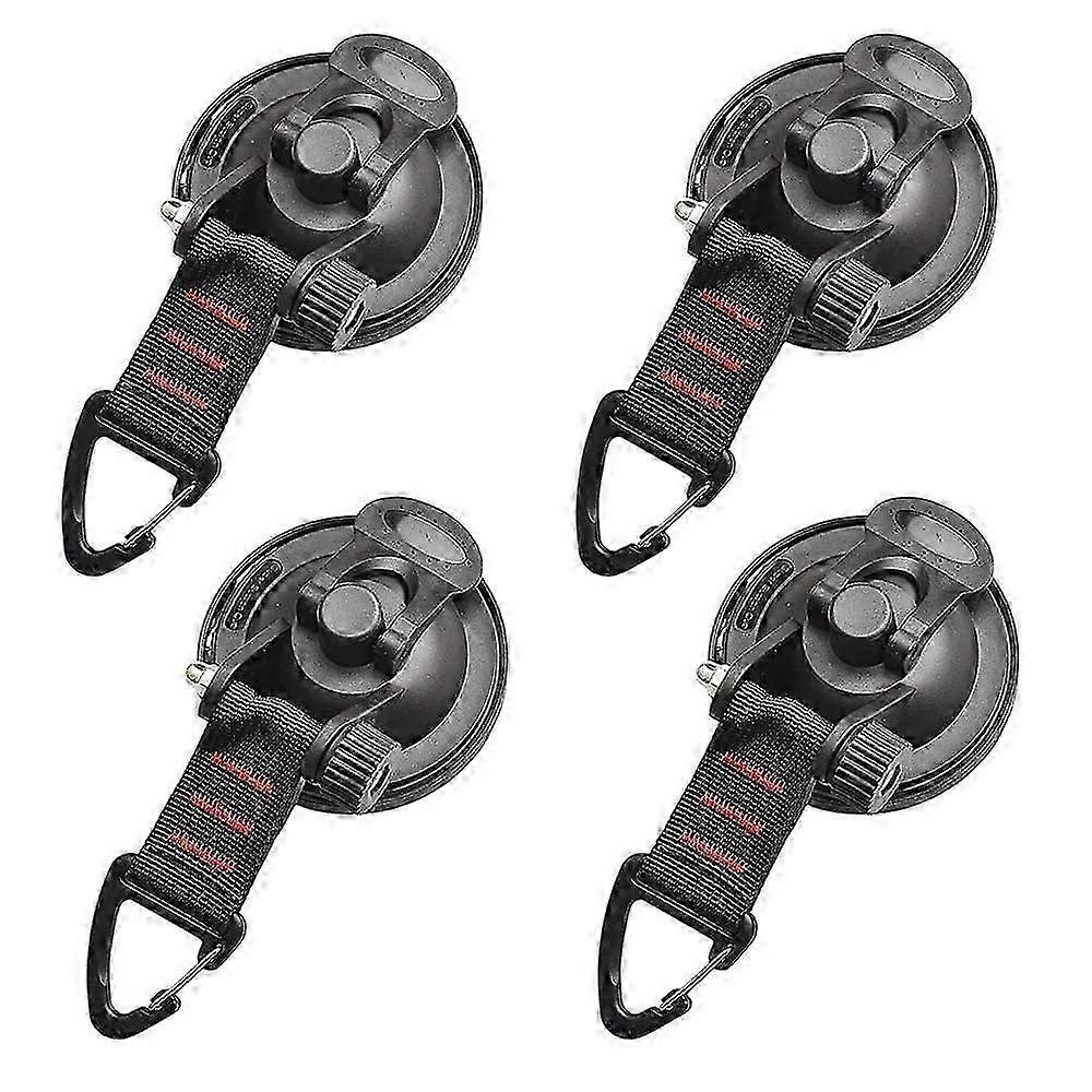 Nirvana Pieces Suction Cup Anchor with Tie Down Hook Fixing for Car Side Awning, Boat, Camping