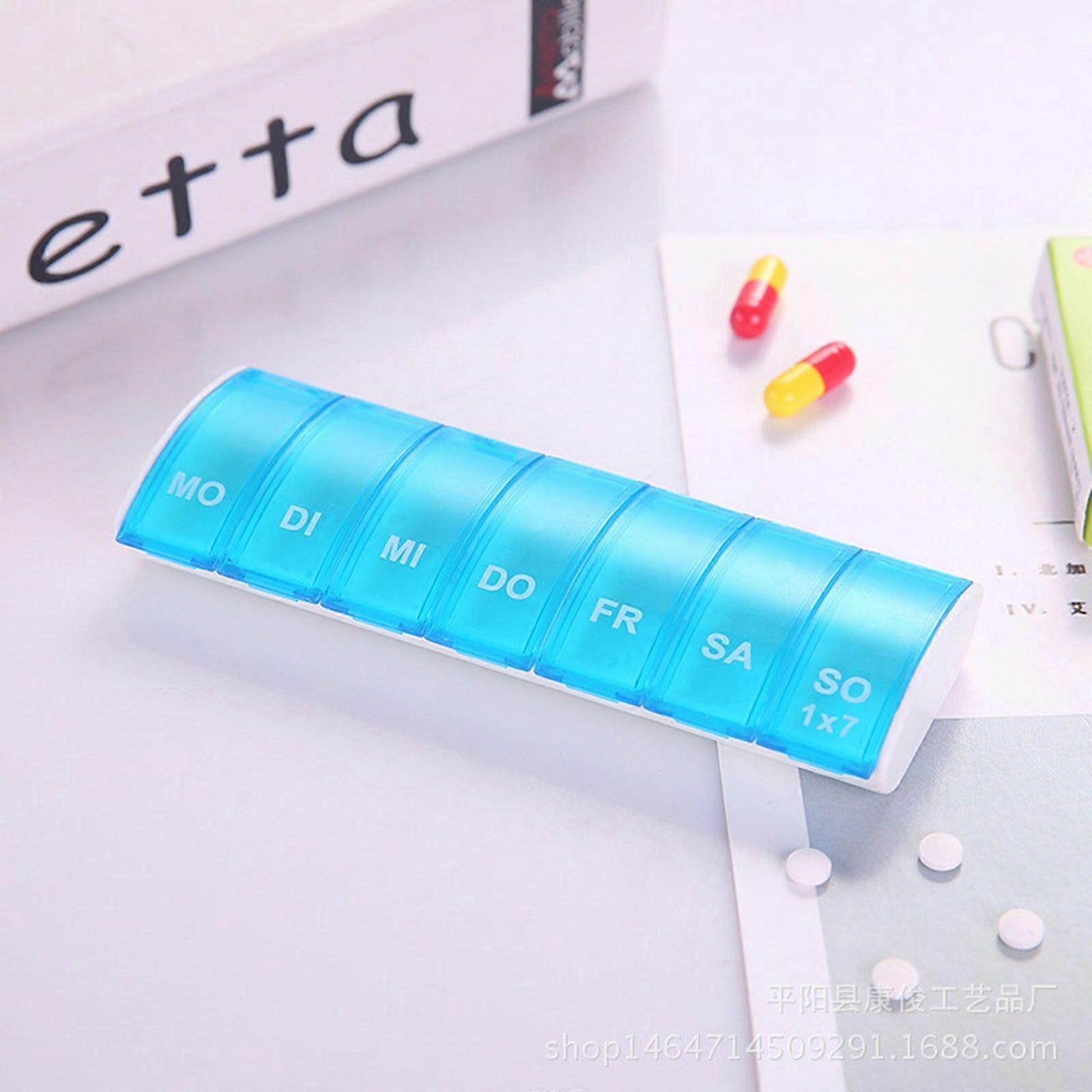 Tablet box 7 days pill box pill box medication box pill dispenser 7 compartments K8