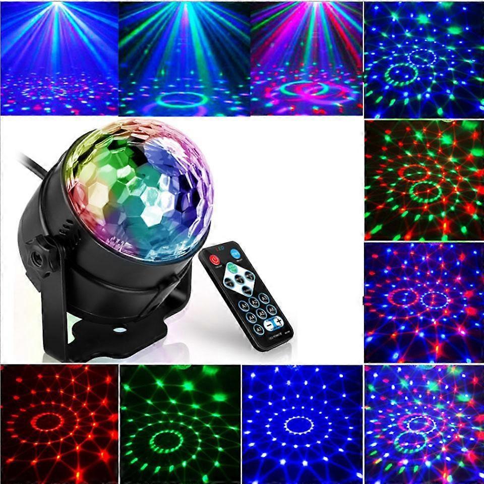 Sound Activated Rotating Disco Ball/Party Lights Led Disco Light RGB LED Stage Lights For Christmas Wedding