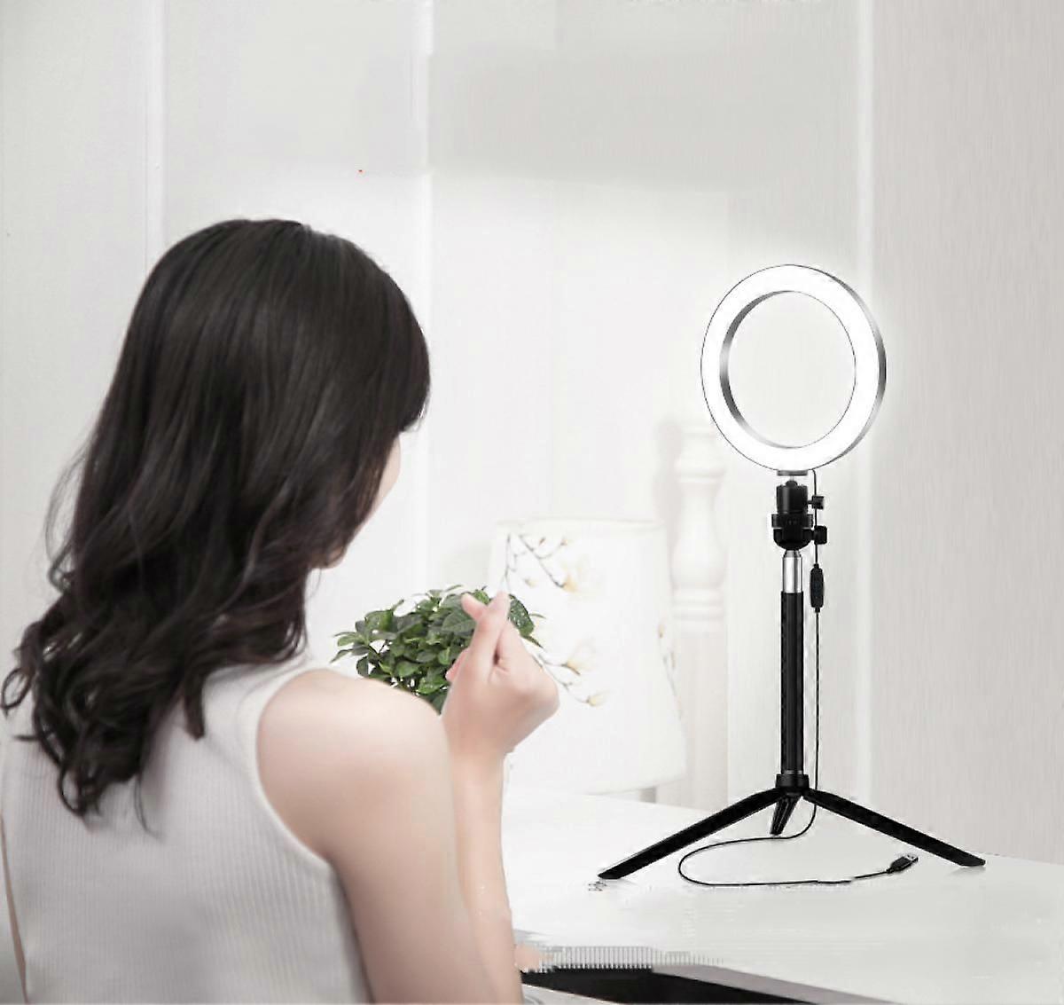 20CM Portable Fill Light Beauty Light Photography Lamp Ring Fill Lamp Selfie Lamp