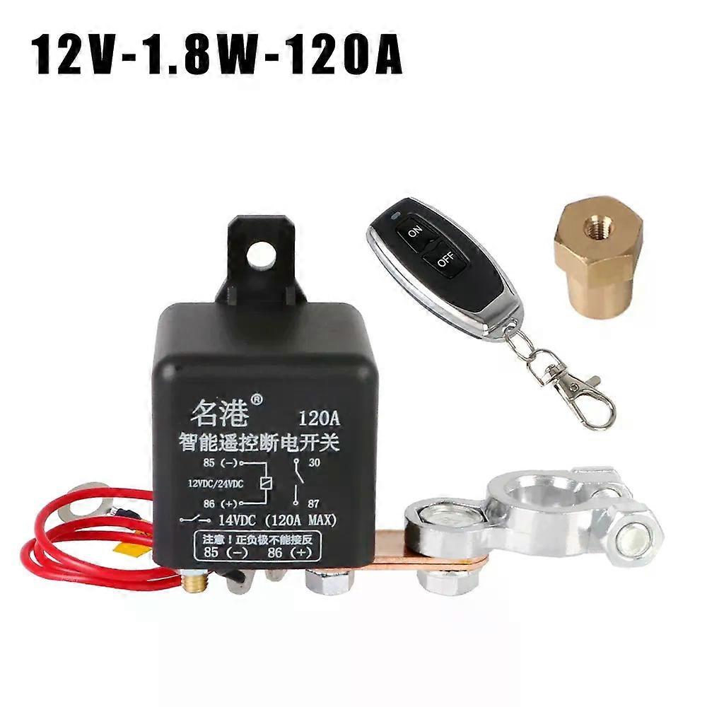 12V 200A 120A Wireless Remote Control Disconnect Cut Off Isolator Main Switches Battery Relay Switches Integrated