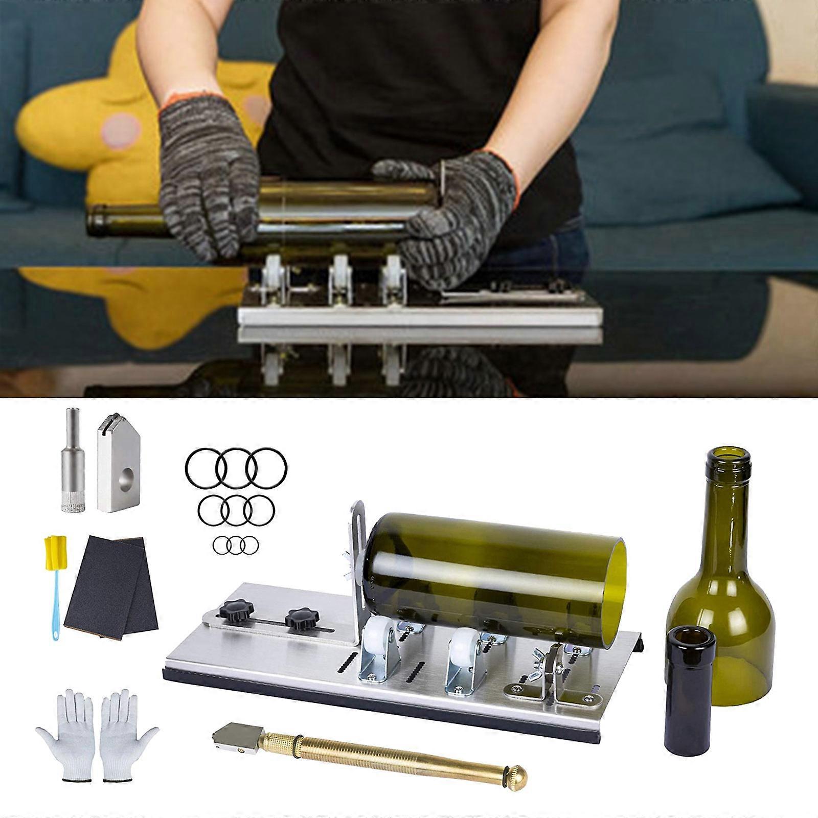 Innovatives Glasflaschen-Schneidewerkzeug, multifunktionales Glasschneider-Set zum Verwandeln von Flaschen in einzigartige Geschenke, mehrfarbig
