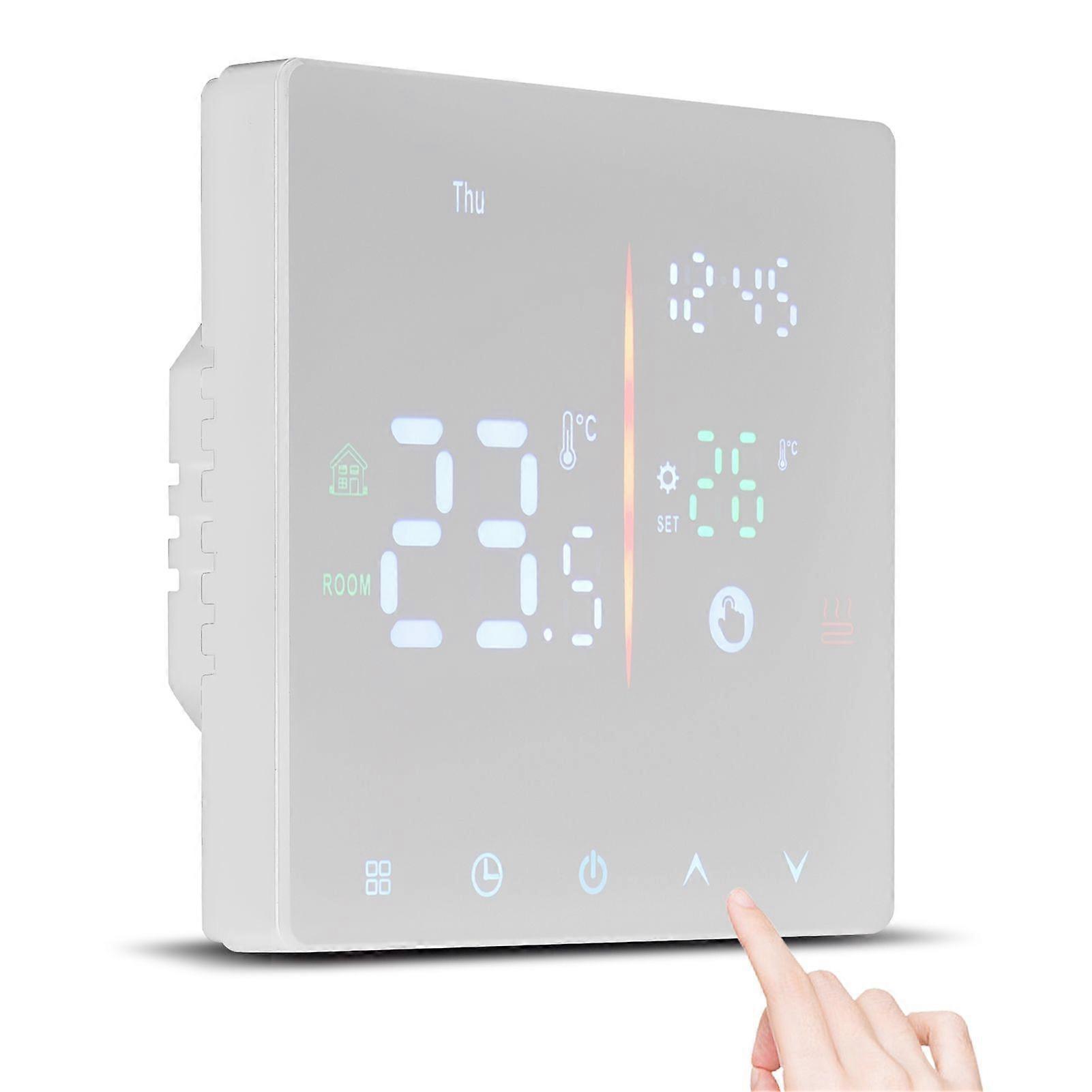 Smart Thermostat Full Touch Manual Automatic Mode Programmable Digital Temperature Controller Thermostat for Home for Water Heating