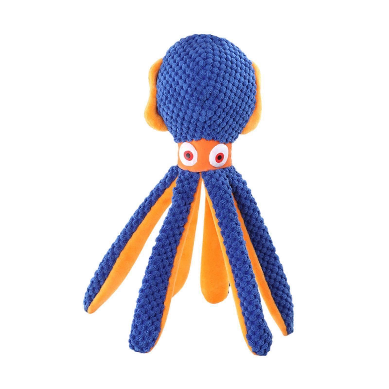 Dog Squeaky Toy Funny Noisemaker Chewing Toy for Small Large Dogs Cats Puppy Octopus