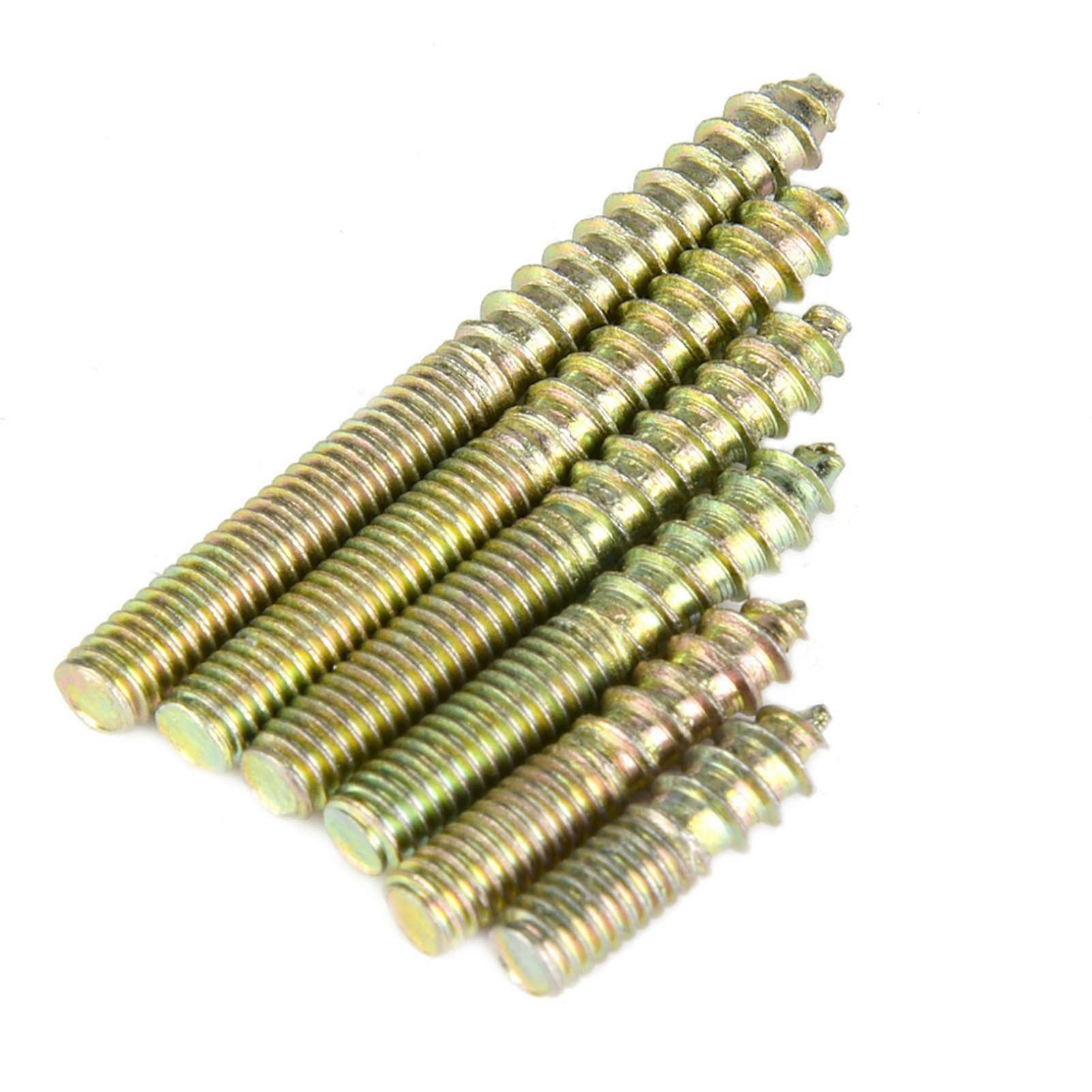 110pcs M4 Dowel Screws for Woodworking Furniture Double Ended Screws Hanger Bolt
