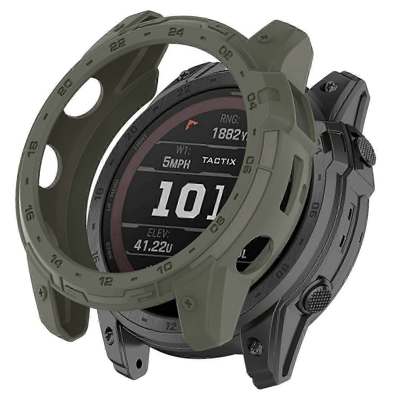 For Garmin Enduro 2 / Tactix 7 Anti-fall Tpu Case Cover Quick Release Sports Watch Hollow Case With