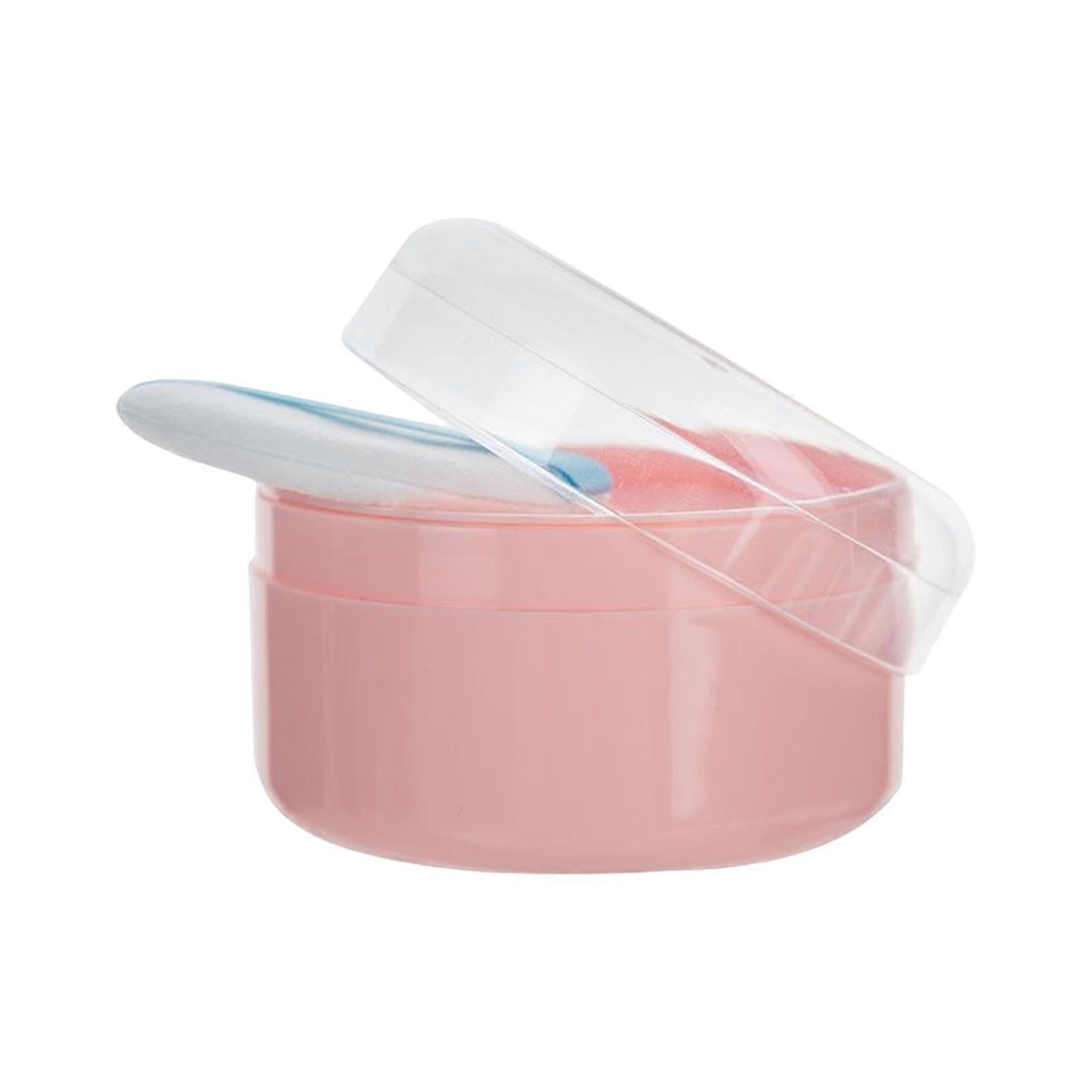 Reusable Baby Powder Box with Powder Puff and Sifter Dispensor for Home