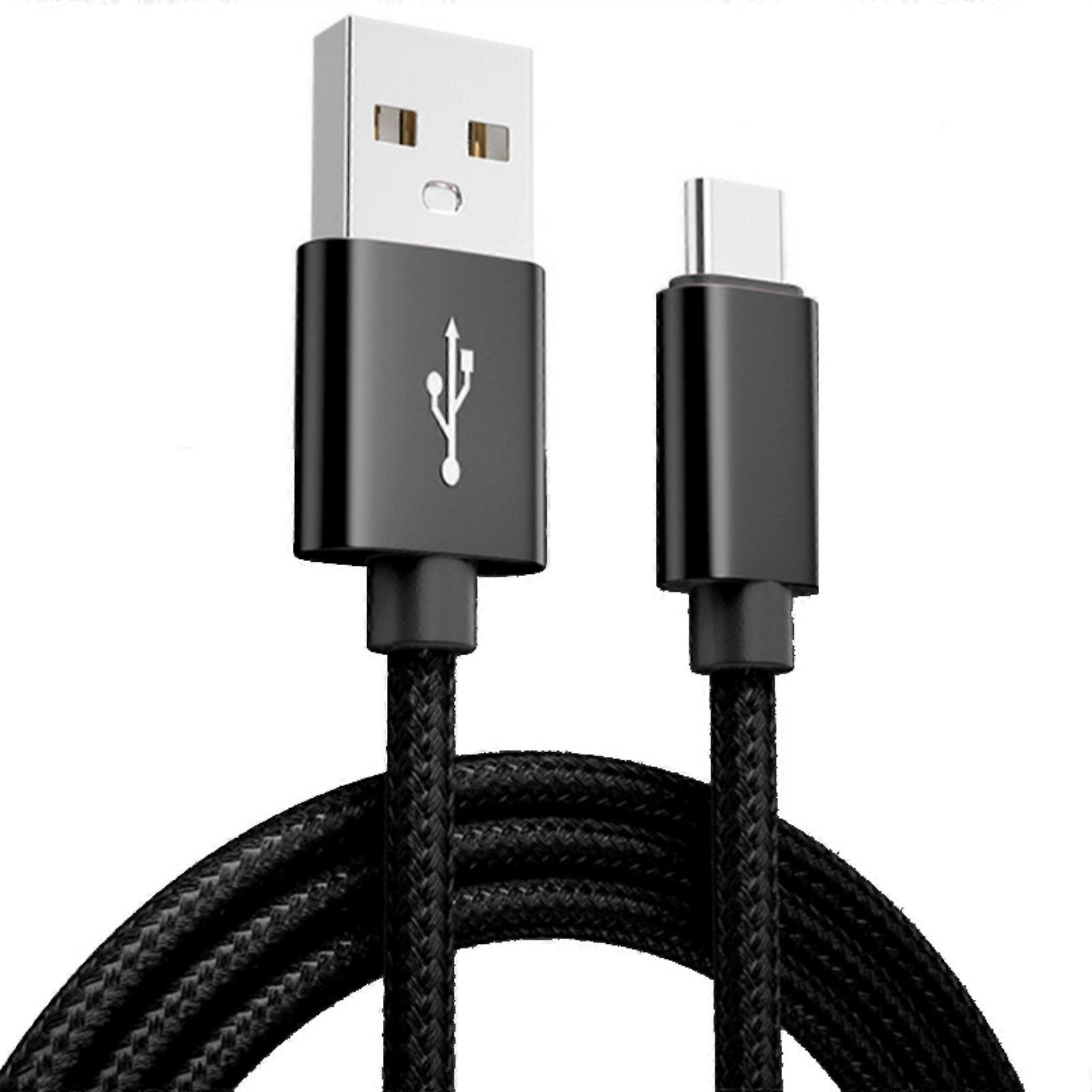 Charging Cable Wire Data Transfer Cord Nylon Braided 100/200/300cm Portable for Game Controller Extension Power Cable