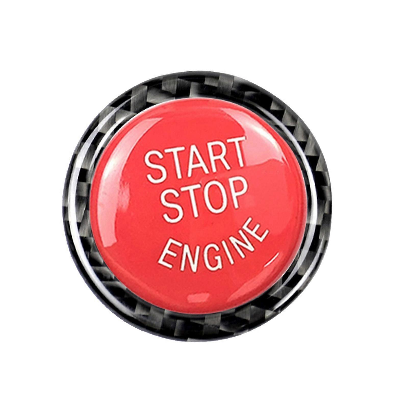 Car Engine Start Stop Button Cover Trim Sticker for E90 E92 Replacement Engine Switches Power Ignition Button Sticker