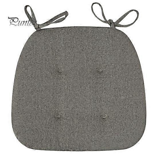 Chair Cushion with Anti-slip Fixing Strap Thickened Sponge Padding Soft Elastic Horse Hoof Shape Chair Cushion Home Kitchen Office Patio Seat Pad