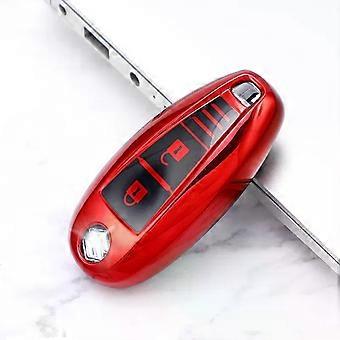 compatible for  Suzu-ki Baleno Ertiga Ciaz Ignis Kizashi Swift SX4 S-cross Vitars TPU Leather Car Smart Key Cover Case Bag Protector Keychain