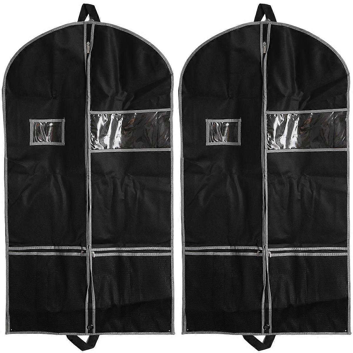 2 Pack for Storage Travel Nonwoven Fabric Dress Bag