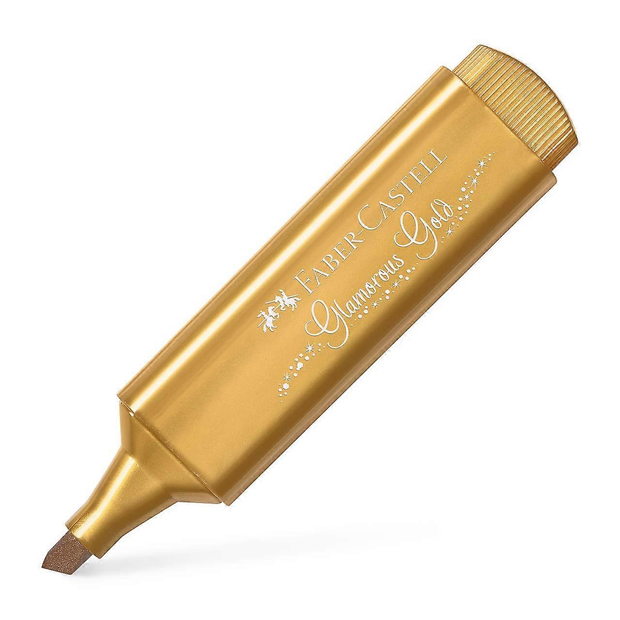 Textliner 46 Metalik Gold Highlighter Pen - 10-Count Box, Metallic Gold Color, For Notes