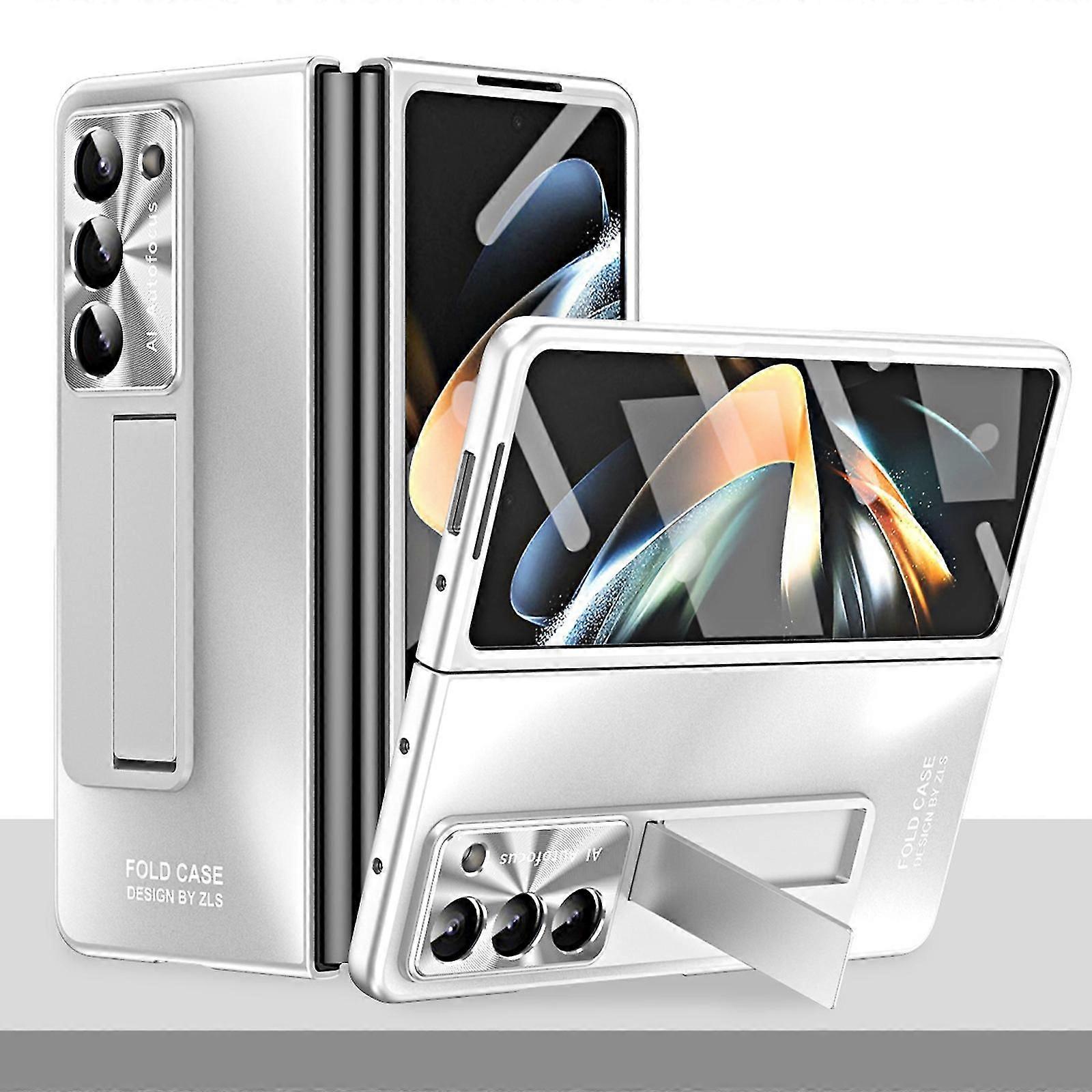 Built-in Front Screen Protector & Kickstand Galaxy Z Fold 6 Case for Luxury Drop Resistance 2024