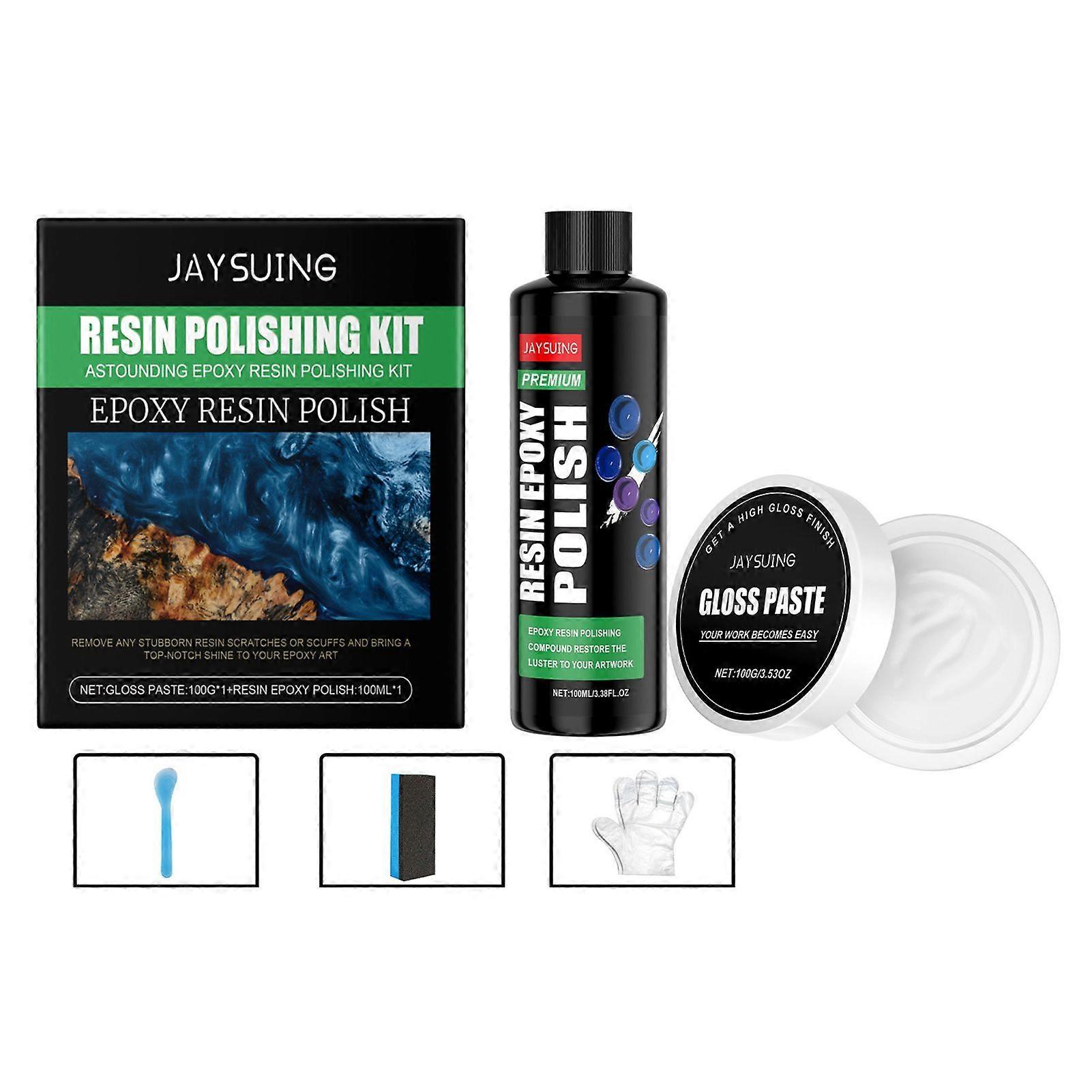 Resin Polishing Compound Specially Formulated for High-Gloss Finishes for Epoxys Artwork