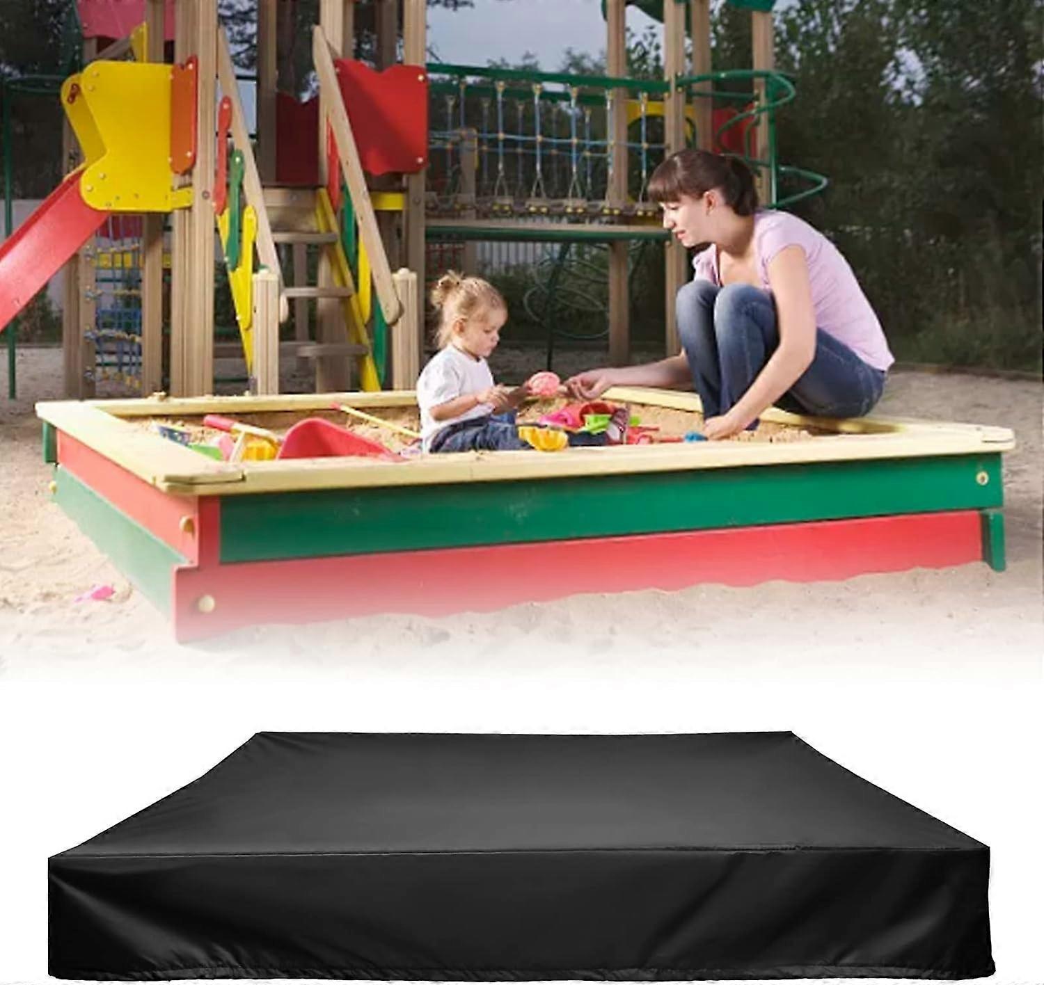 Sandbox cover-black 120X120cm