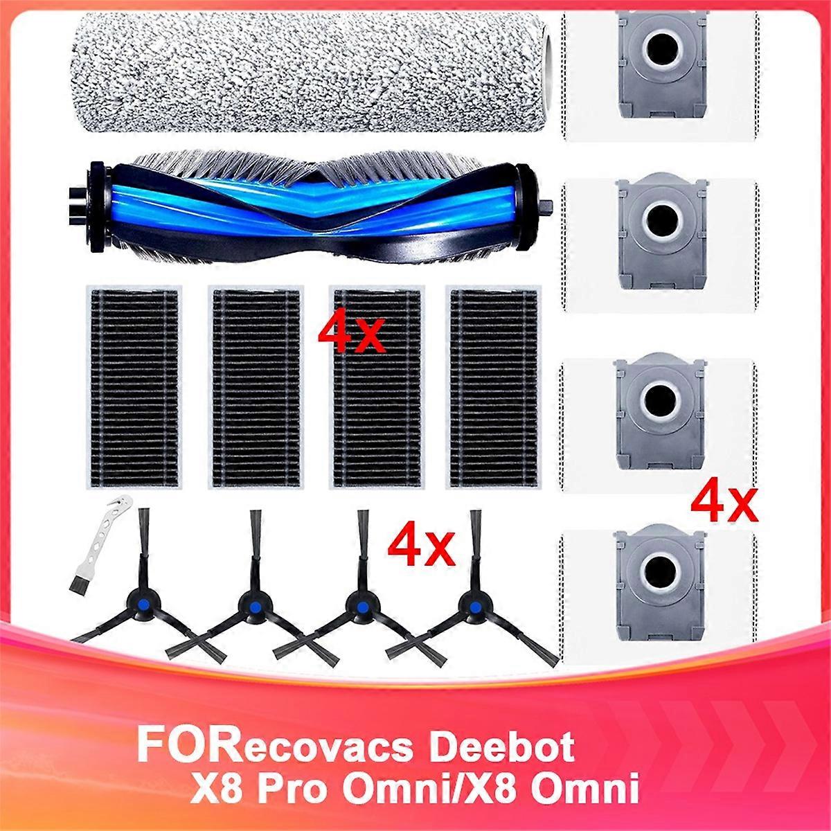 15pack Accessory Set for Ecovacs Deebot X8 PRO OMNI Robot Vacuum