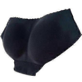 Women'S Seamless Bottom Hip Push-Up Panty (Black, L)