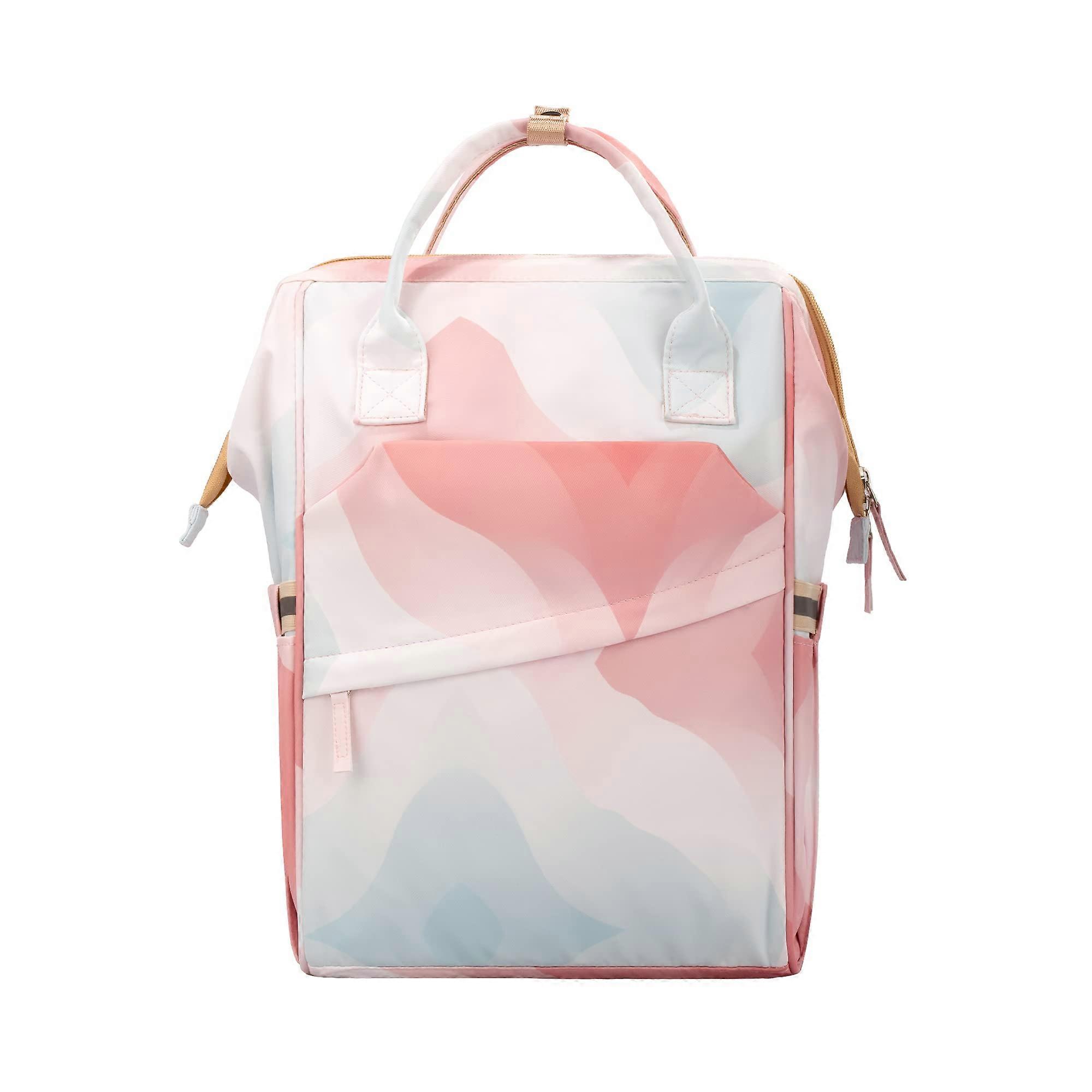Diaper Backpack Big Size Waterproof Stylish Travel Bag for Parents Mixed Color Durable and Versatile Design
