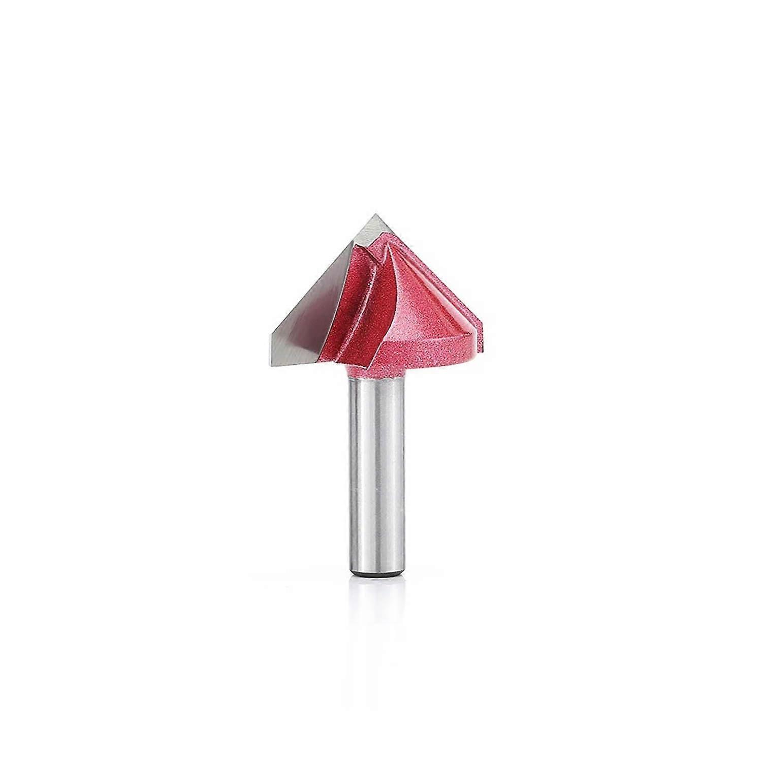6mm Shank V Bit End Mill CNC Router Bits Tungsten Carbide 60 90 120 Degree for Wood MDF Solid Material Cutting