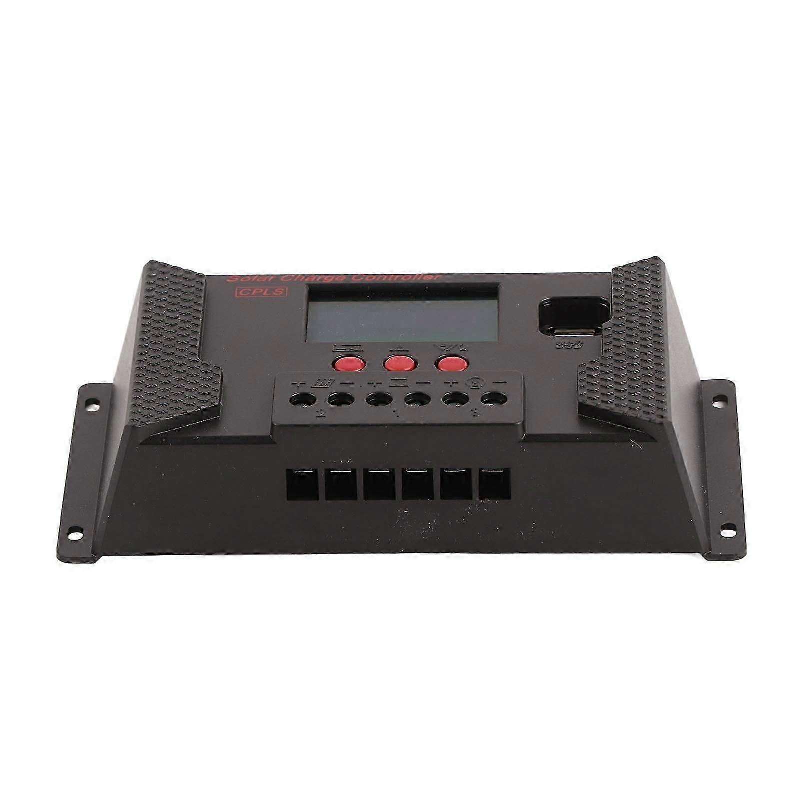 Solar Controller PWM 12V 24V Automatic Adaptation LCD Display USB Port Solar Regulator 30A