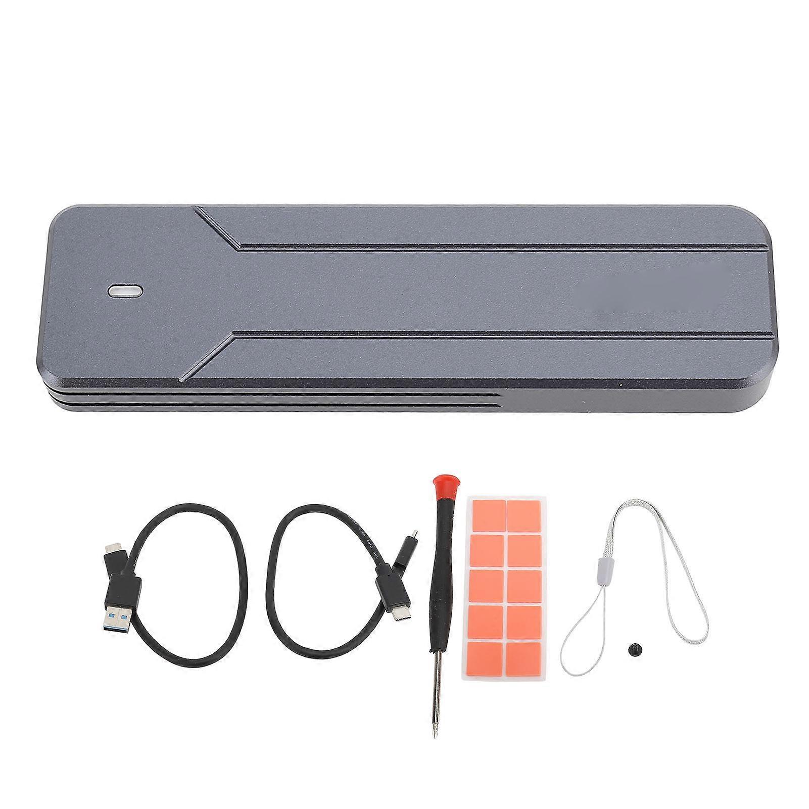 M.2 NVME SSD USB3.2 GEN2 10Gbps Support 2TB Capacity Aluminum Alloy Solid State Drive Enclosure for 2280 SDD