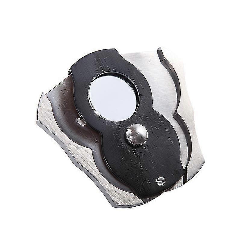 ステンレス鋼黒と銀色の葉巻カッター