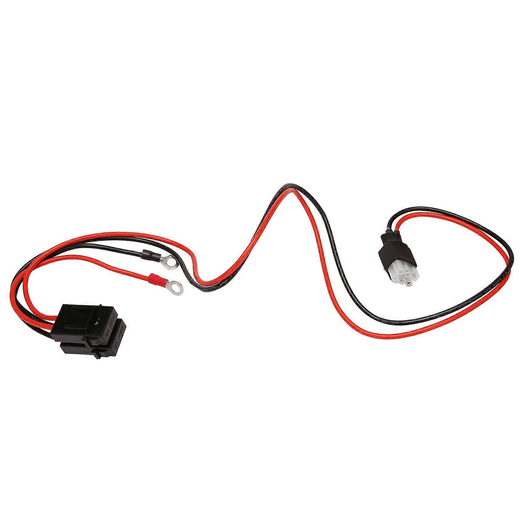 30A Fuse 6 PIN Short Wave Power Supply Cord Cable For FT-857D IC-725A 1 metres