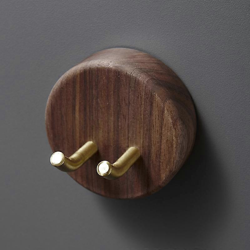 Walnut Wall-mounted Storage Rack Wooden Shelf
