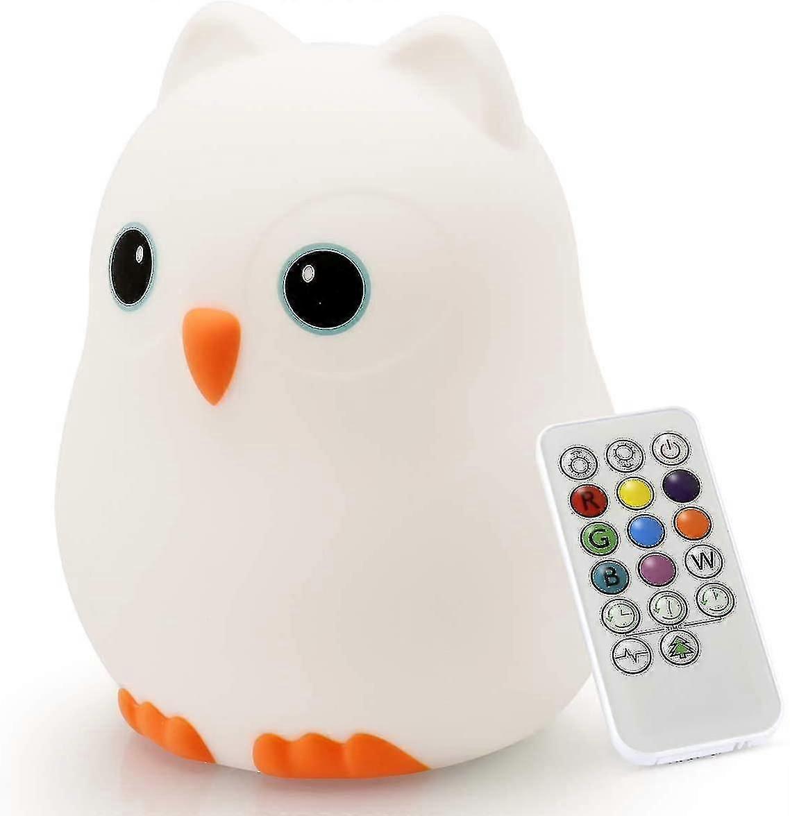 Lar Bird S For Kids -usb Recharable Animal Silic Soft With Touch Sensor And Remote - 9 Changing Glow Cute