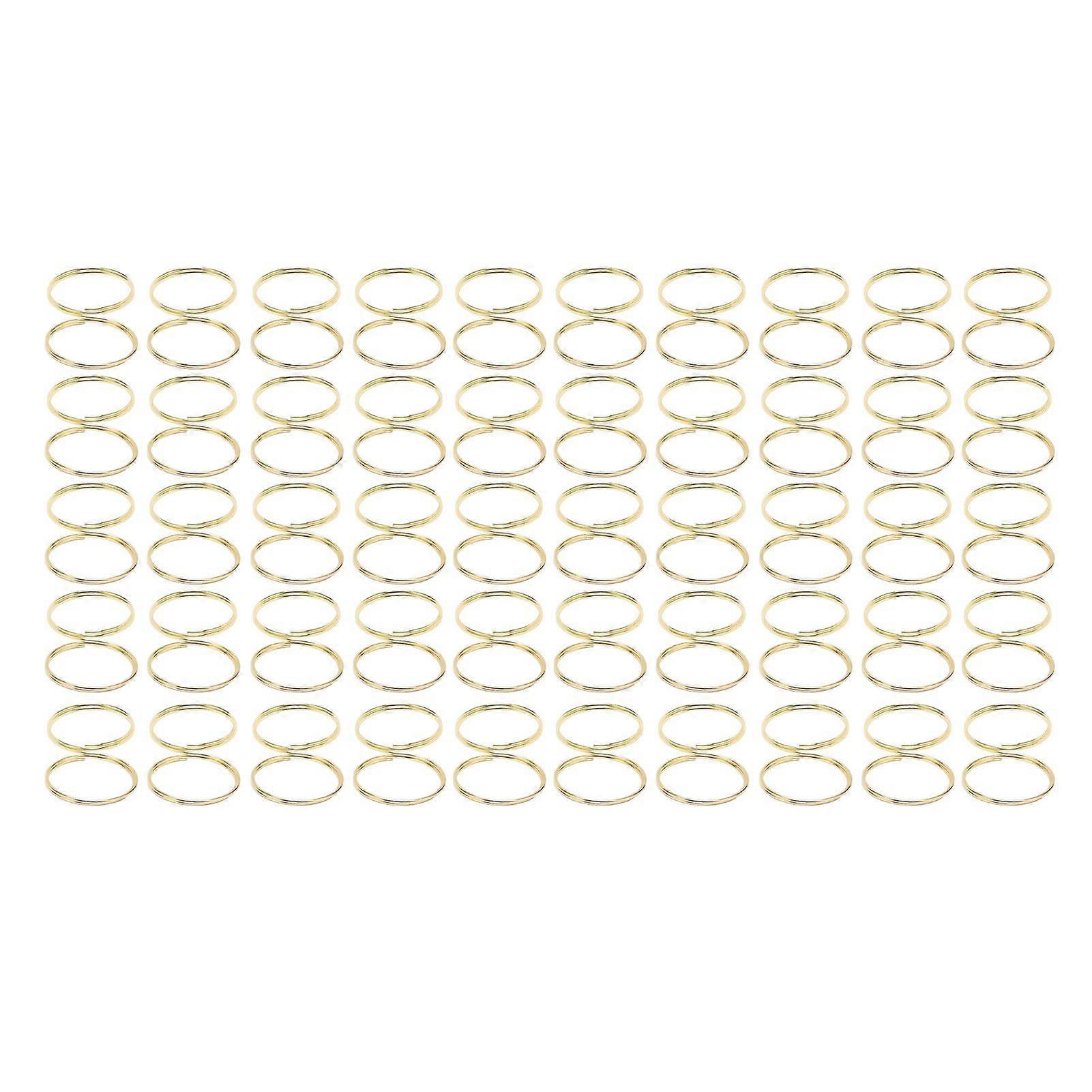 50PCS Name Card Holder Steel Practical Round Shape Photo Clip Card Display Stand for Weddings Offices Gold