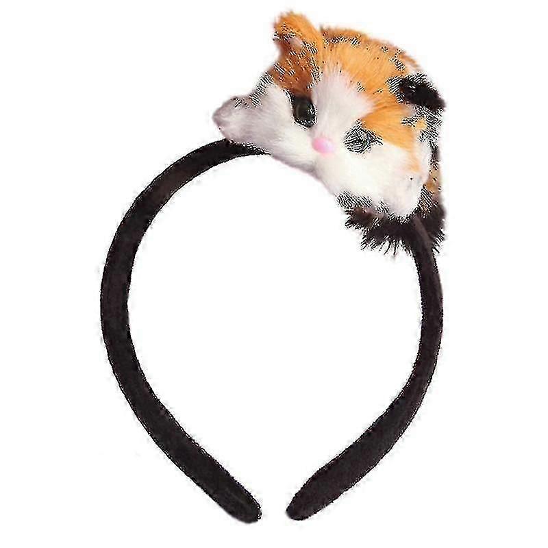 Lovely 3d Simulation Lying Kitty Headband