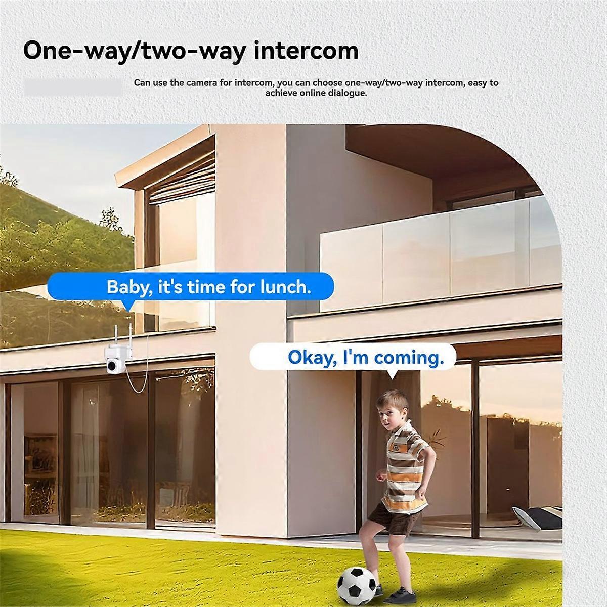 Tuya 3MP WiFi Smart Security Camera Wireless Wired RJ45 IP65 Waterproof Motion Tracking Full Color