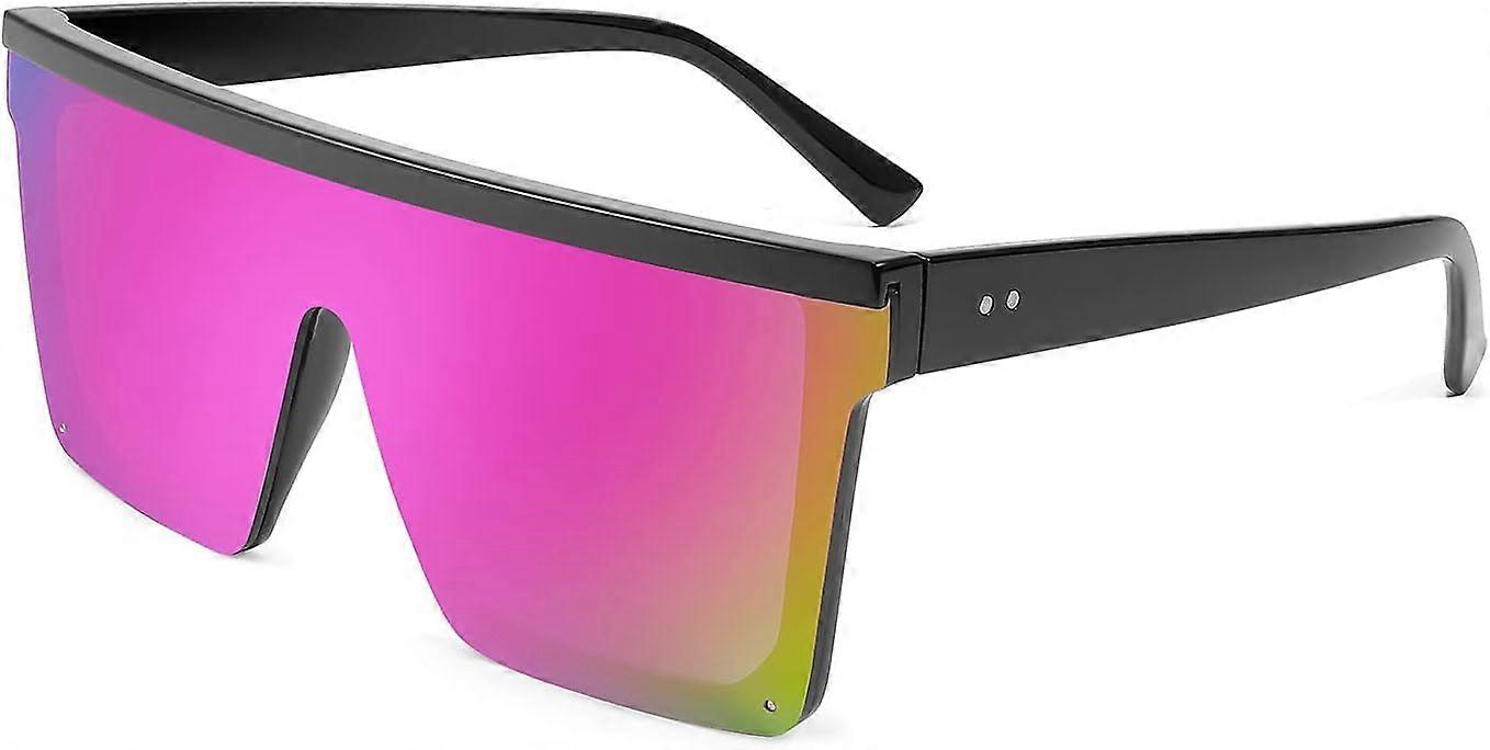 SCSYV Oversized Óculos de Sol Masculino Mulheres Flat Top Square Visor Trendy Visor Shades UV400 B2470
