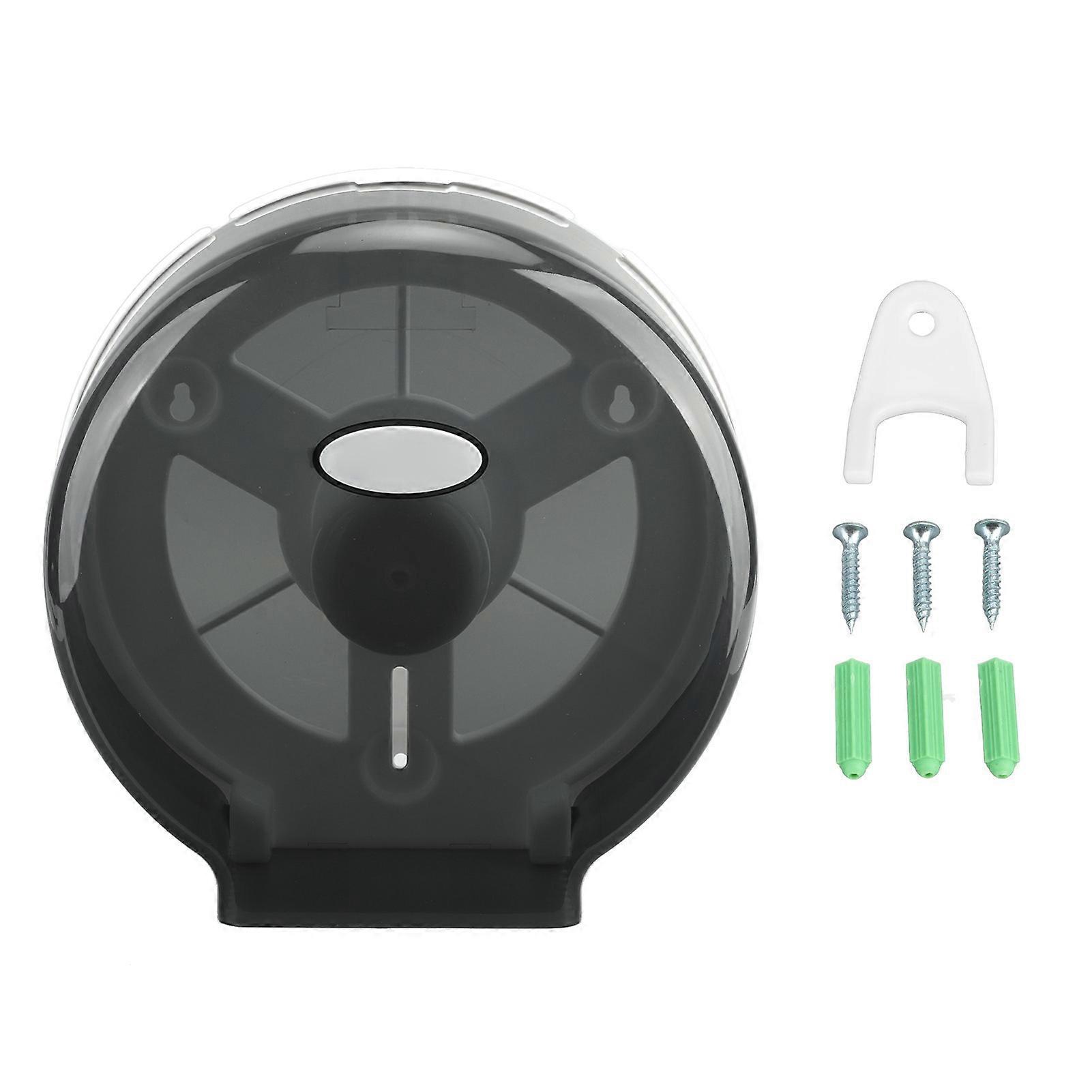 רולר יחיד רקמות ג'מבו רקמות מתקן נייר טואלט רולר למלון בר שקוף שחור