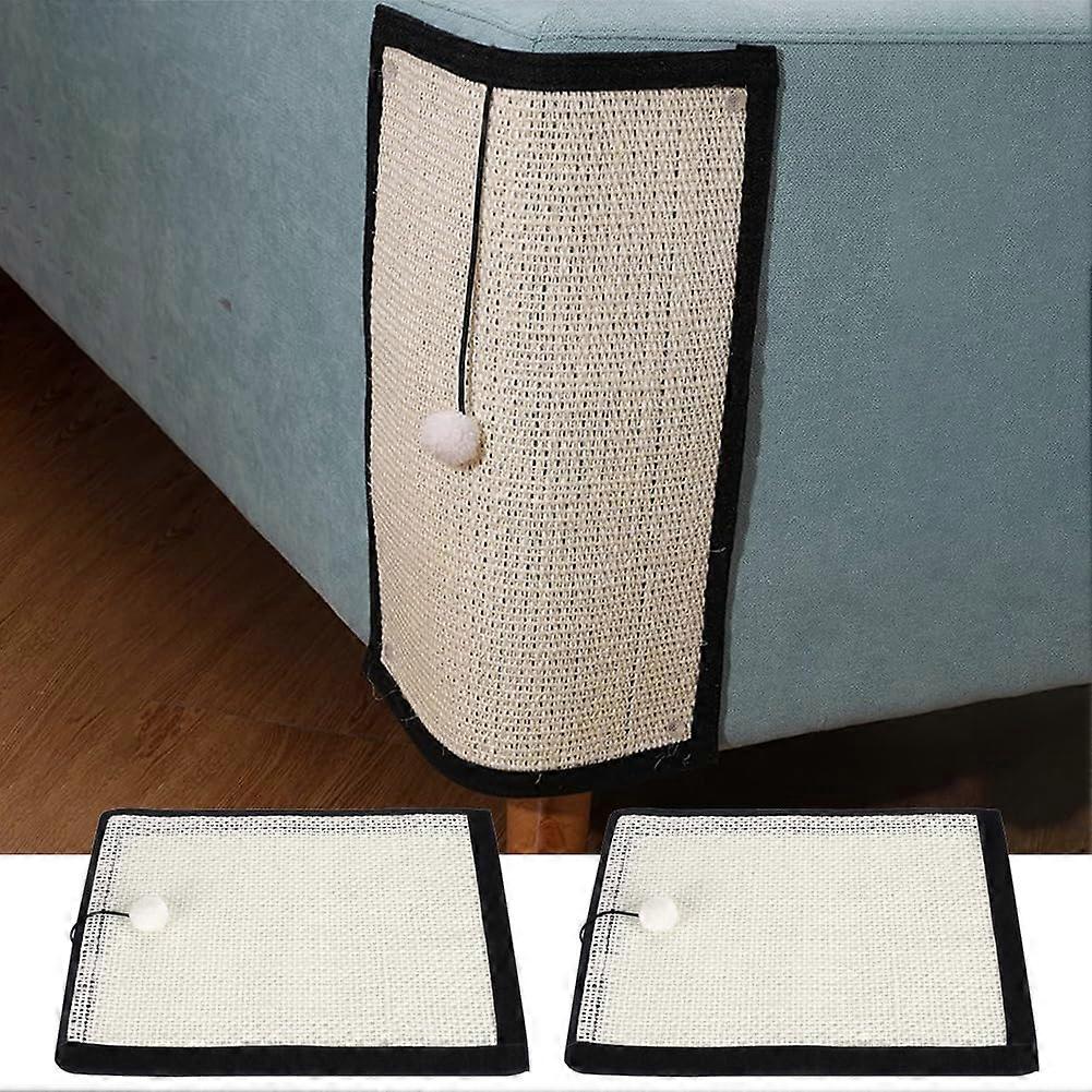 2PCS Cat Scratching Pad Natural Sisal Scratcher Cat Mat Kitty Scratcher Furniture